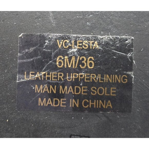 Women's - Vince Camuto Lesta Silver Metallic Leather Oxford Flats, Size 6 - Picture 8 of 8